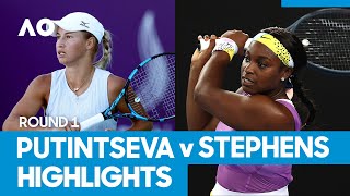 Yulia Putintseva vs Sloane Stephens Match Highlights 1R  Australian Open 2021 [upl. by Zach]