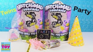 Hatchimals Surprise NEW Twin Babies Hatch Day Reveal Party Surprise Egg  PSToyReviews [upl. by Brom873]