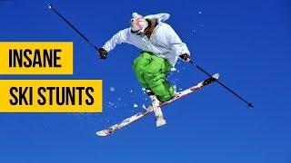 INSANE SKI STUNTS • Extreme skiing freestyle amp freeride compilation [upl. by Manwell]