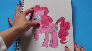 How to Draw My Little Pony PINKIE PIE Character Step By Step Easy [upl. by Jerz29]