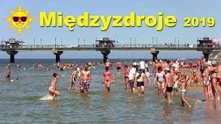 Międzyzdroje plaża 24072019 Polnischer Strand in Misdroy [upl. by Marcell]