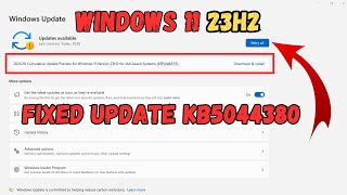 Windows 11 Cumulative Update 23H2 for x64based Systems KB5046633  Install error [upl. by Hakeem326]