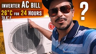 How Much Power Consumed by a 15 Ton Inverter AC In 24 Hours  Experiment [upl. by Nosylla]