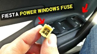 FORD FIESTA POWER WINDOWS FUSE LOCATION MK7 ST [upl. by Kirsteni]