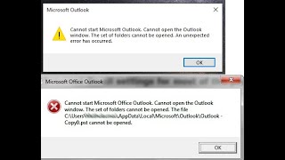 How to Fix the “Cannot start Microsoft Outlook Cannot open the Outlook window” Error [upl. by Lesslie]