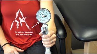 Grip Strength Testing with a Dynamometer [upl. by Varini]