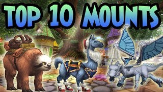 Wizard101 TOP 10 MOUNTS [upl. by Deirdra496]