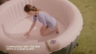 How To Empty Your Inflatable Hot Tub  CleverSpa [upl. by O'Hara941]