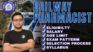 🚆Railway Pharmacist  Salary  Age Limit Selection Process  Eligibility pharmacist pharmacyindia [upl. by Atilem]