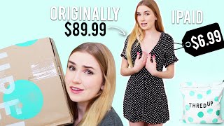 Huge Try On Haul From An Online Thrift Store [upl. by Elnora]