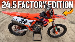 First Ride on 20235 KTM 450 SXF Factory Edition  Racer X Films [upl. by Wootan724]