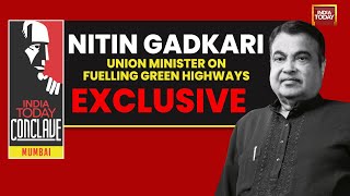 India Today Conclave Mumbai Nitin Gadkari Union Minister On Fuelling Green Highways [upl. by Gunn]