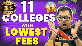 11 Engineering Colleges with Low Fees  High Package amp Placements  Harsh Sir VedantuMath [upl. by Lemra]