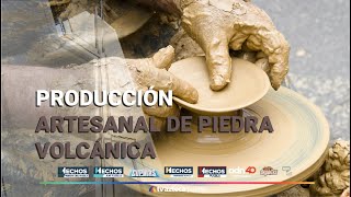 Producción artesanal de piedra volcánica [upl. by Yelnik]