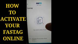 NEW UPDATE 👉 How To Activate Your Fastag nhai tollplaza highway fastag [upl. by Auqined]