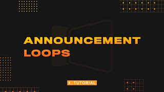 Announcement Loops in ProPresenter 7 [upl. by Ferro]