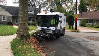 Ravo Street Sweeper 3rd Brush Leaf Pile Pick up [upl. by Etteuqram]