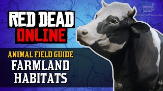 Red Dead Online  Farmland Habitats Animal Locations Guide Naturalist Role [upl. by Whatley]