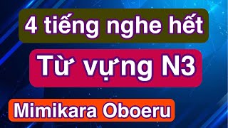 4 Tiếng Nghe Hết Từ Vựng N3 MIMIKARA OBOERU N3 [upl. by Ecyac]