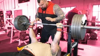 500LB BENCH PRESS WITH EDDIE HALL [upl. by Lindner]