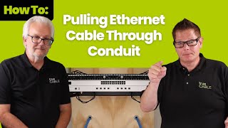 How To Pulling Ethernet Cable Through Conduit Full Walkthrough [upl. by Mcallister]