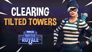 Clearing Tilted Towers Fortnite Battle Royale Gameplay  Ninja [upl. by Liban]