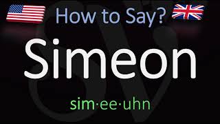 How to Pronounce Simeon CORRECTLY [upl. by Deloria182]