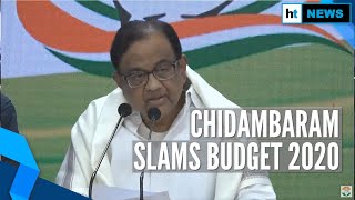 ‘Govt has given up on reviving the economy’ P Chidambaram on Budget 2020 [upl. by Elttil816]