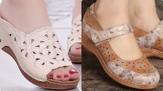 NEW COMFY CUSHION SOLE SANDALS amp BELLY PUMP SHOES amp DOCTOR FOOTWEAR DESIGN FOR LADIES [upl. by Odlavu]