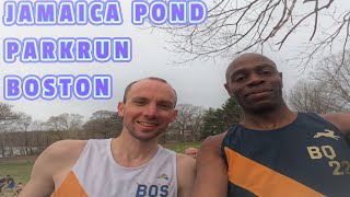 Jamaica Pond Parkrun Boston Massachusetts 16042022 [upl. by Eelegna]