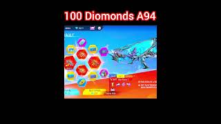 New Evo Vault Event Spin  Only 100💎 Diamond A94 shortsfeed shorts gaming trendingshorts [upl. by Kremer]