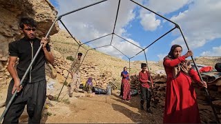 Chavil Nomads Life The Art of Raising a Nomadic Tent [upl. by Yattirb]