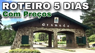 O que fazer em Gramado  Roteiro de 5 dias em Gramado COM PREÃ‡OS [upl. by Fonsie]