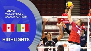 Canada vs Mexico  Highlights  NORCECA Mens Tokyo Volleyball Qualification 2020 [upl. by Bayer2]