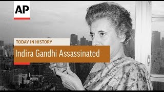 Indira Gandhi Assassinated  1984  Today in History  31 Oct 16 [upl. by Adara]