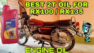 YAMAHA RX 100  RX 135 2T Oil Gear Oil amp Engine Oil [upl. by Ardeahp907]