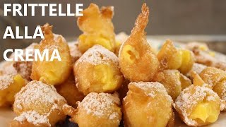 Frittelle morbide alla Crema ricetta frittelle di Carnevale Rapanello [upl. by Stauder]