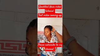 4C Hair tutorial unedited [upl. by Lleinnad]