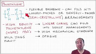 Introduction to Polymers  Lecture 21  Polyethylene [upl. by Arym]