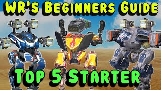 War Robots Top 5 BEGINNER SETUPS WR Starter Guide amp Gameplay [upl. by Mechling]