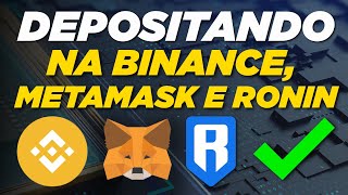 COMO DEPOSITAR NA BINANCE  METAMASK  RONIN  TUTORIAL [upl. by Aihsat68]