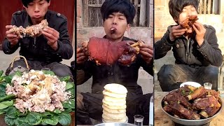 よくわからねぇ汚い肉を貪り食う 中国農村の食事風景【中国すごいよ】 [upl. by Notlehs]