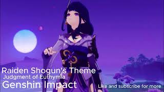 Raiden Shoguns Theme Genshin Impact OST Judgment of Euthymia [upl. by Deck850]