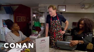 Conan Works At Sylvia’s Restaurant  CONAN on TBS [upl. by Deys]