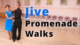 How to Dance Jive  Promenade Walks  Intermediate Dance Routine [upl. by Aivek]