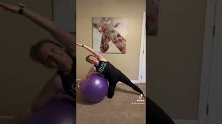 5 STRETCHES WITH STABILITY BALL [upl. by Uzia707]