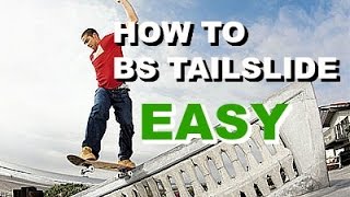 SKATE HACKS How to Bs Tailslide EASY AF [upl. by Nadeen]