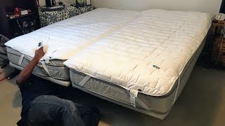 Slideshow of my Sleep Number P5 split king with FlexFit 2 Base Factory Install [upl. by Notsnarc]