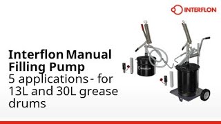 Interflon Manual Filling Pump for 5 applications  for 13 and 30 litre grease drums [upl. by Bruns177]