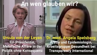 Vertrauen Sie Uns von der Leyen gegen Dr Angela Spelsberg ExFrau von Lauterbach reupload [upl. by Semyaj]